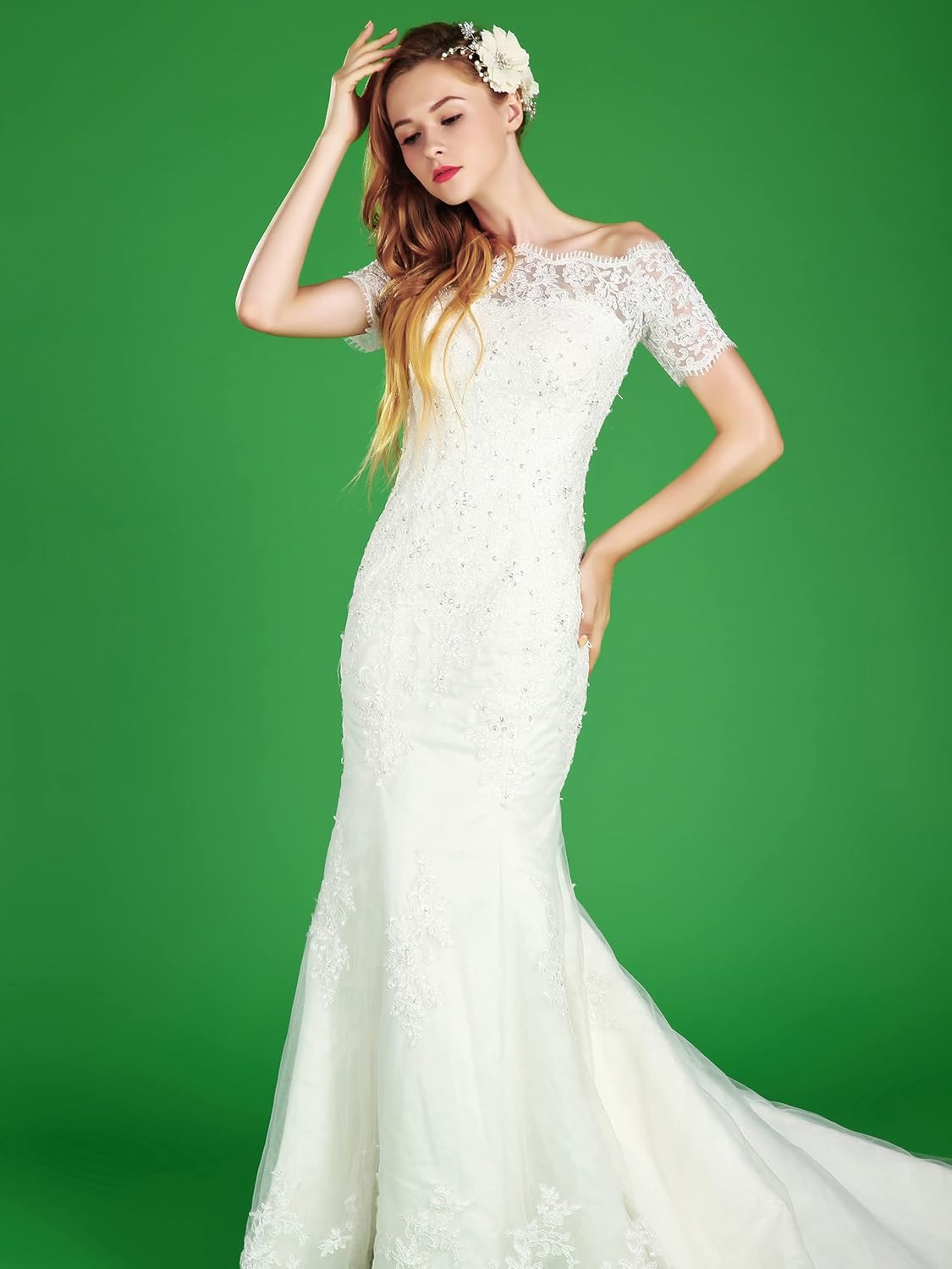 Huamei Seamless Photography Background Paper, Photo Backdrop Paper 53 Inches Wide x 16 Feet, (4.4x16 Feet) (Stinger)