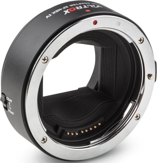 Viltrox EF-NEX IV Lens Adapter EF/EF-S Lens to E-Mount Auto Focus Lens Adapter Ring for Canon EOS EF/EF-S Lens to Sony E Mount Cameras A9 A9II A7IV A7III A7R A7 A6700 A6600 A6000 NEX-VG30 NEX-EA50