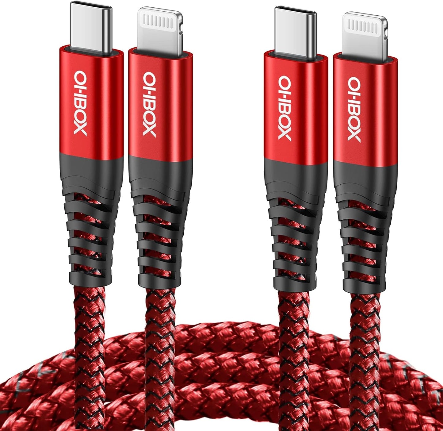 ohbox 6FT USB C to Lightning Cable 2Pack iPhone Fast Charger Cable Type C iPhone Charging Cord Compatible with iPhone 14 13 12 11 Pro Max XR XS X 8 Plus SE iPad