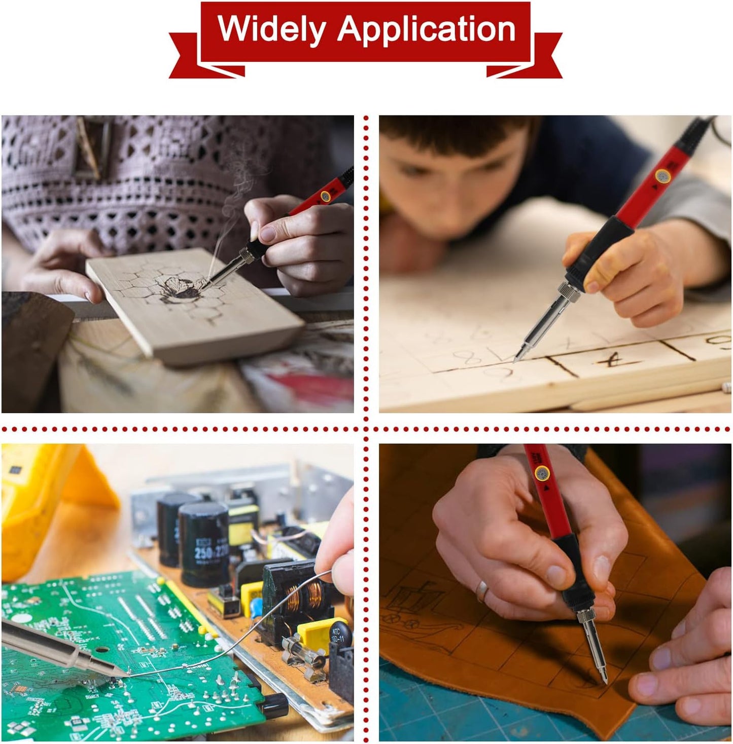 Wood Burning Kit for Beginners, 73PCS Professional Wood Burning Pen and Accessories Wooden Kits Embossing Carving and Wood Burning