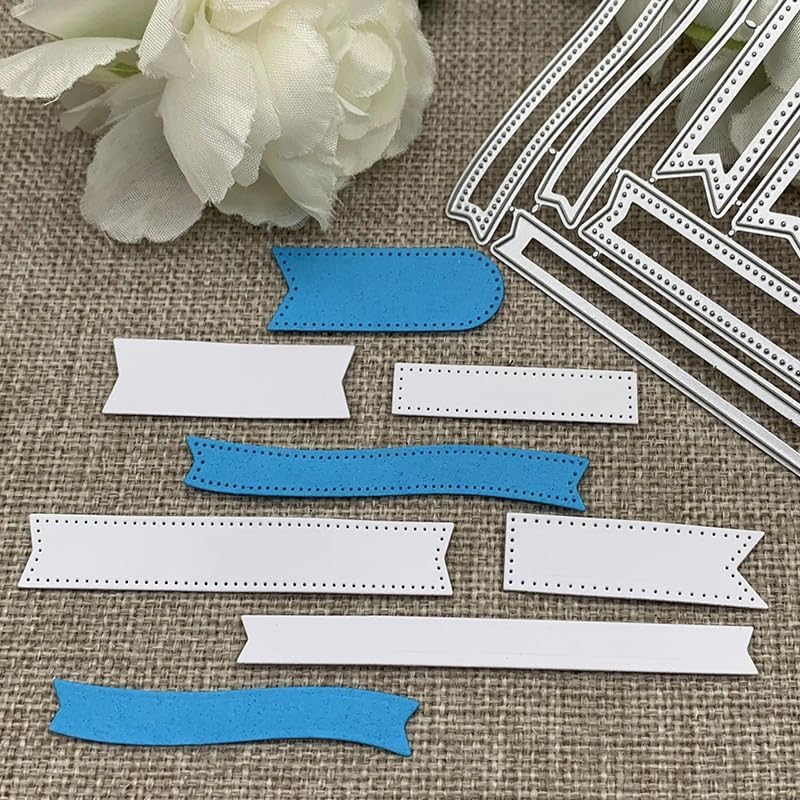 Lapoo 3D Backgrounds Frame Metal Cutting Die for Scrapbooking, New Cutting Dies DIY Album Card Making Decor Paper Craft Metal Die Cuts Party Wedding Decorations (Text Box 3.8 x 2.9 in)