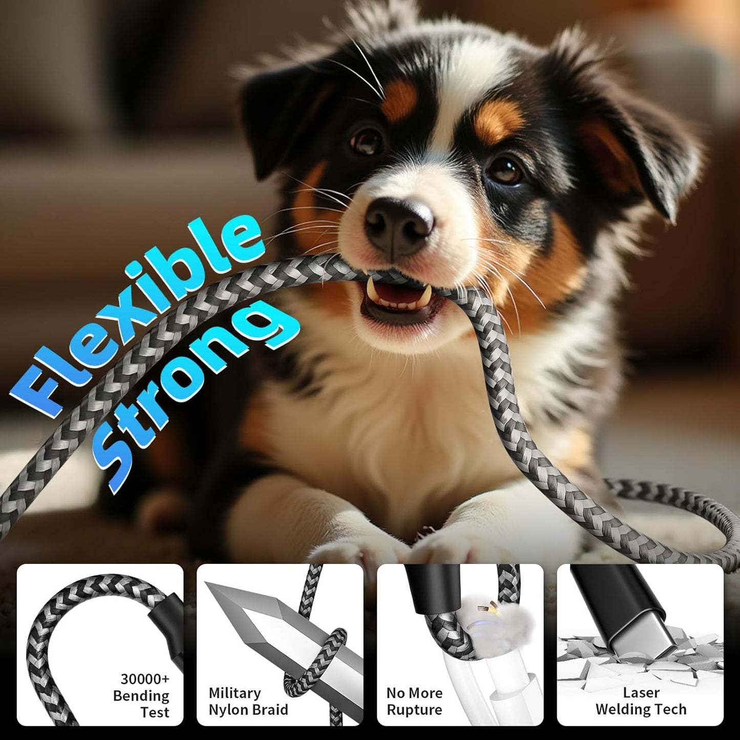 USB C Splitter Multi Charging Cable,USB A/C to USB C Charging Cord,Dual Type C Charger Cord,4 in 2 Multi Charger Cord with 4 Type-C Connectors Compatible with iPhone17/16/Cell Phones Tablets and More.