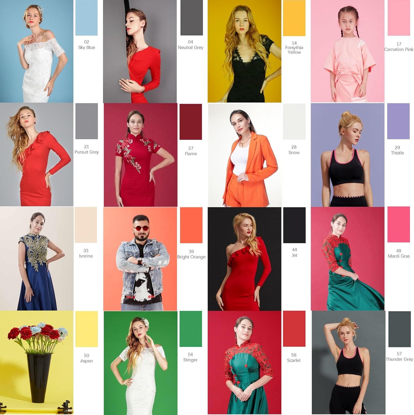 Seamless Photography Background Paper Roll, Blue Photo Paper Backdrop for Photography, Video and Streaming (Mardi Gras, 53" x16')