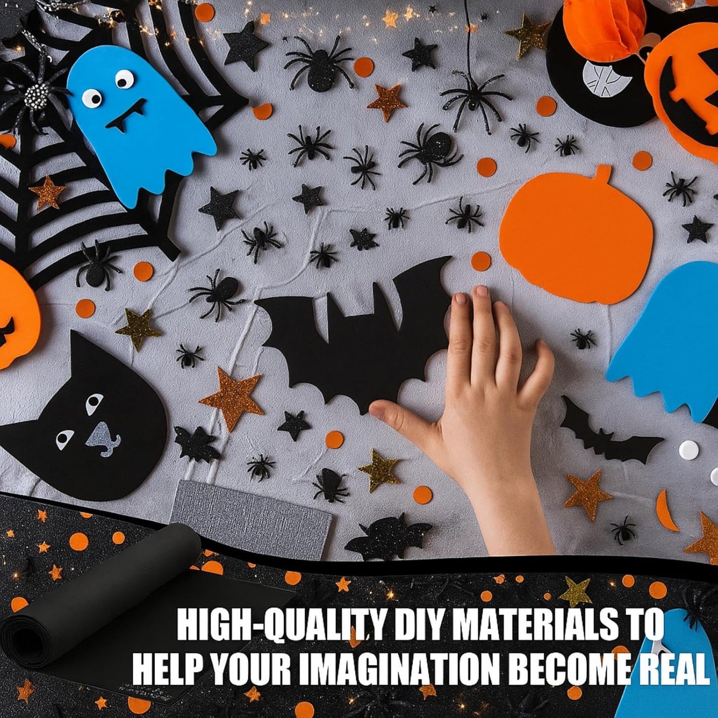 Frienda 35 x 118 Inch Large Eva Foam Sheet Black Eva Foam Cosplay Foam Padding Thick Roll Non Slip for Costumes Armor DIY Craft Projects (6 mm Thick)