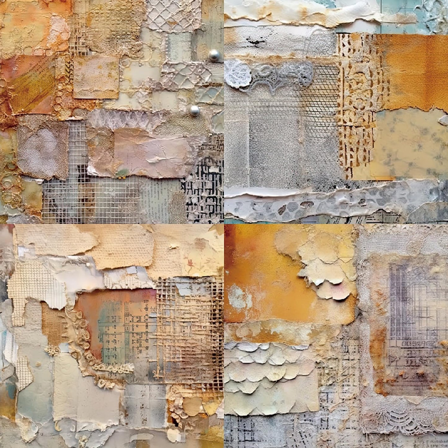 YASMEN 6"x6" Scrapbook Paper Pad - 24 Sheets of Patterned Cardstock for Card Making, Scrapbooking, Junk Journal, DIY Gift Cards - Single-Sided Decopodge Decorative Craft Paper