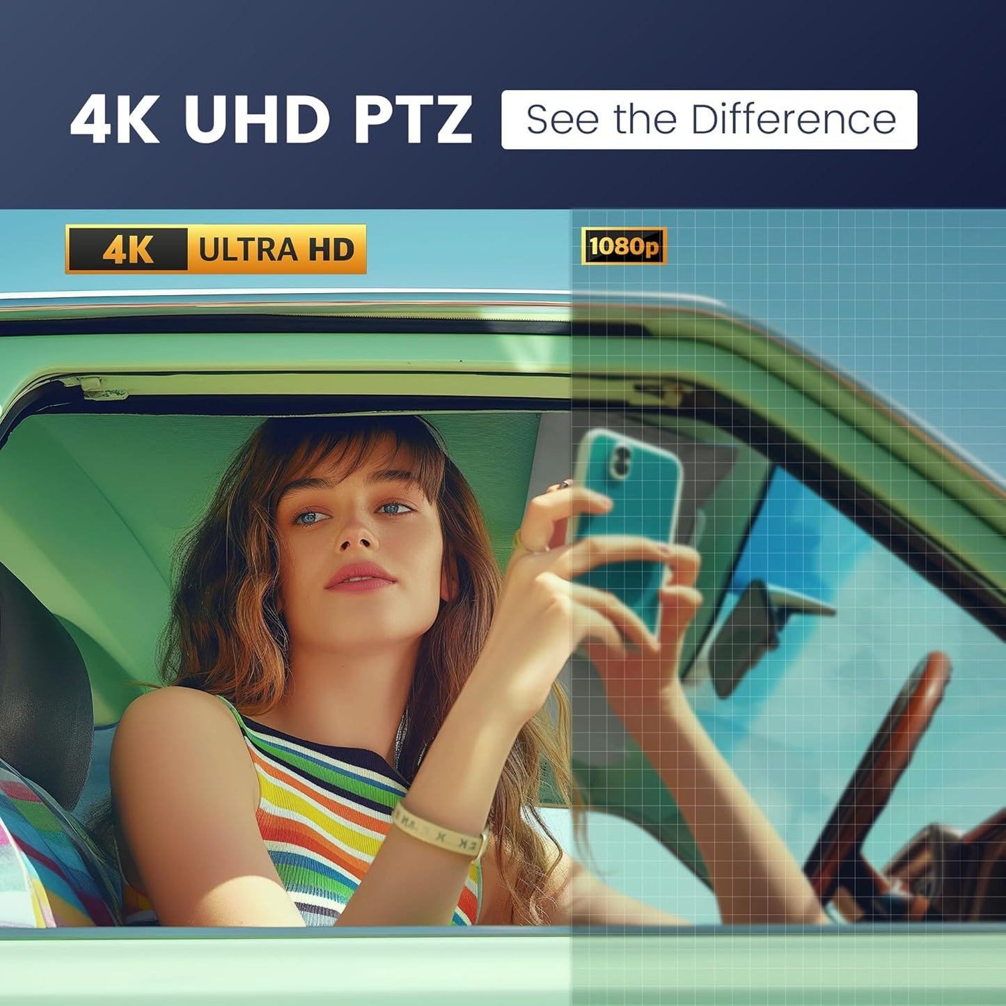 TONGVEO 4K Conference Room Camera System, AI Auto-Tracking PTZ Camera 5X Digital Zoom with Speakerphone Set 120° Wide-Angle USB3.0 for Zoom YouTube Teams OBS and More