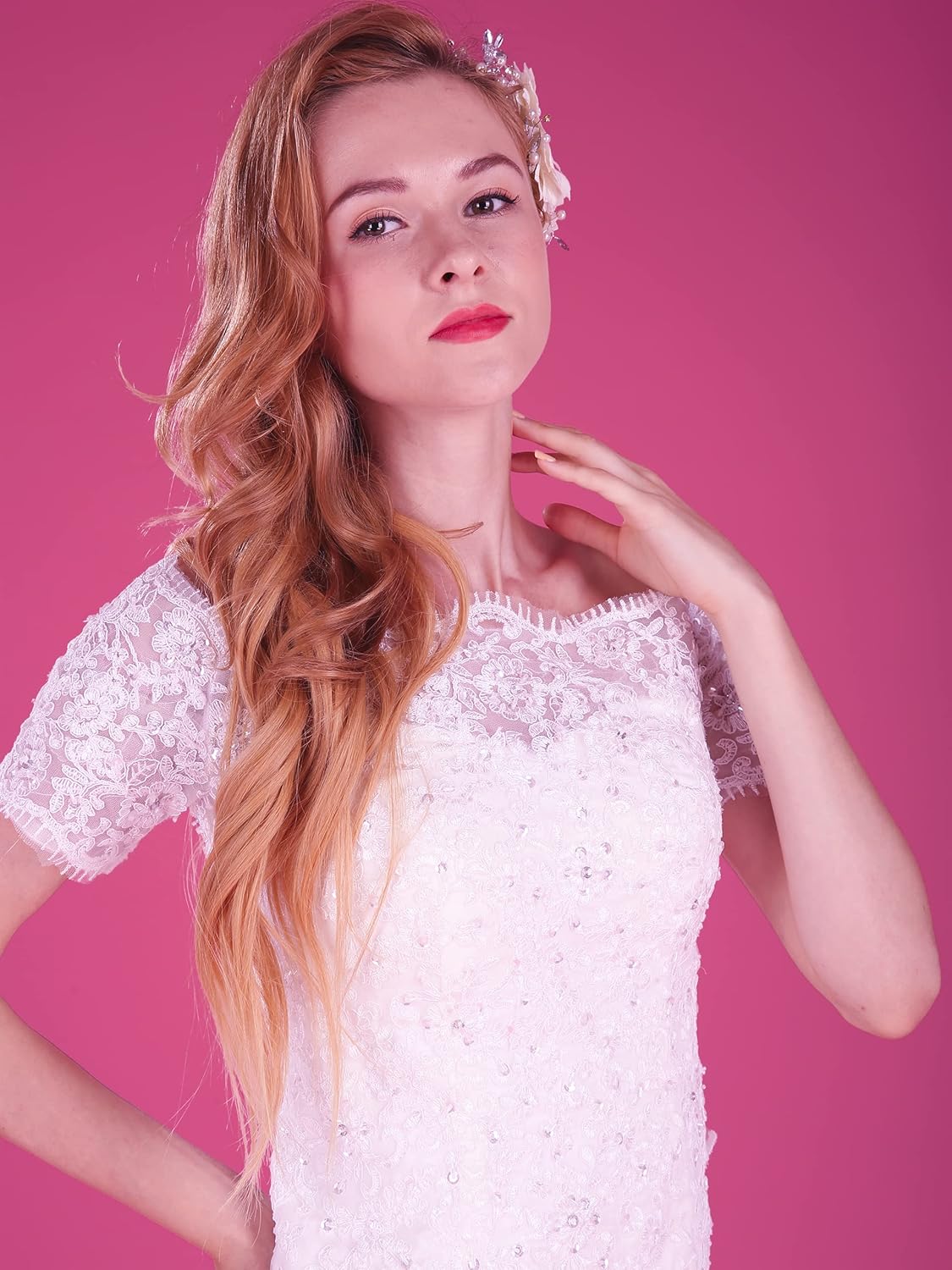 Huamei Seamless Photography Background Paper, Red Photo Backdrop Paper 53 Inches Wide x 16 Feet, (4.4x16 Feet) (Mardi Gras)