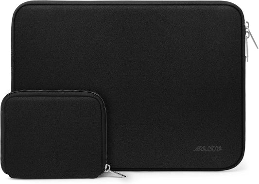 MOSISO Laptop Case 13.3 inch, 13-13.3 inch Laptop Sleeve Bag Compatible with MacBook Air/Pro 13/Pro 14 M5 M4 M3 M2 M1, HP Dell ASUS Lenovo, Neoprene Computer Sleeve Bag with Small Case, Black