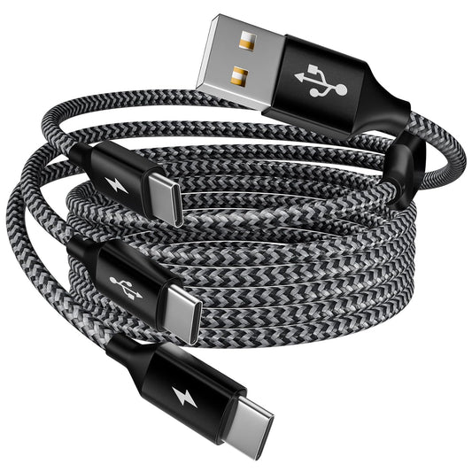 Multi Charging Cable,USB C Splitter Cable,3 in 1 Fast Charging Cord with 3 Type-C Port for iPhone 17 16 Pro Max Galaxy S23 S22 S10 Note 20 Cell Phones Tablets and More,1Pack 5FT