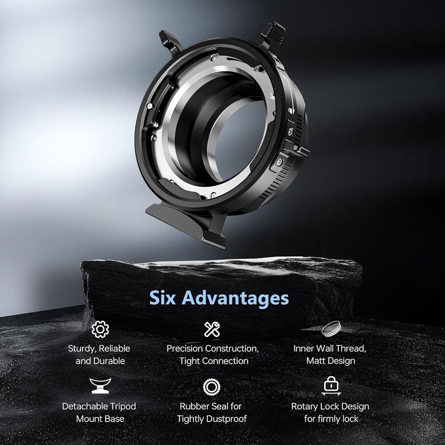 VILTROX PL-L Lens Adapter, Lens Converter Ring Camera Lens Mount Adapter Ring Compatible with PL Lens to L Mount Camera Panasonic S1 S1R S1H S5/Leica SL SL2 CL TL/Sigma FP DSLR Cameras