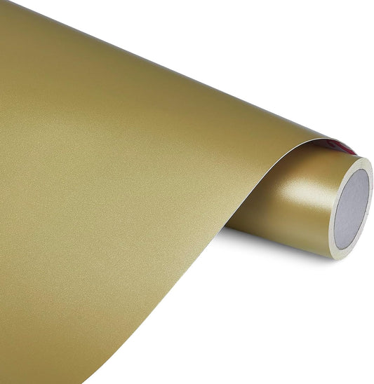 Ant Smart Adhesive Permanent Vinyl Compatible with Cricut Explore and Maker Series Without Cutting Mats, Create DIY Projects, Decals, Stickers & More (Gold, 13inchx10ft)