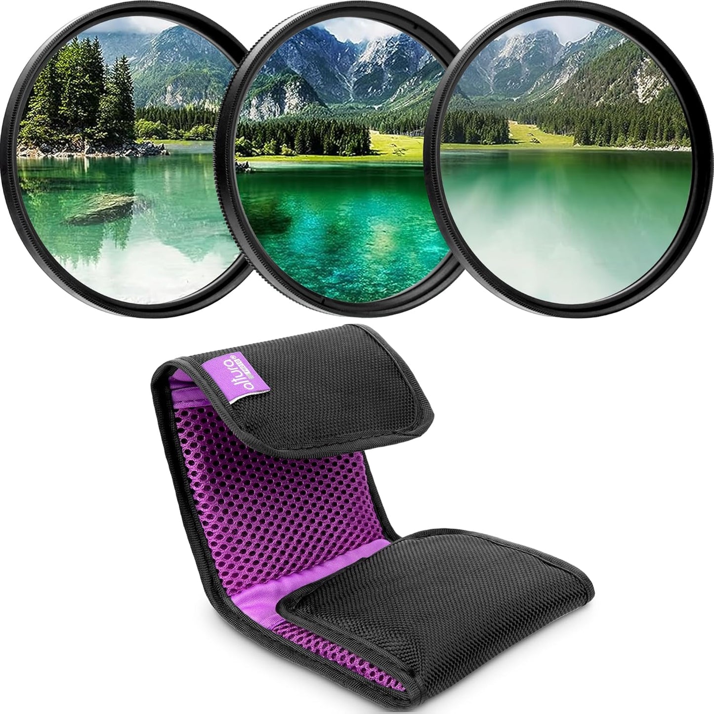 Altura Photo 72mm Lens Filter Kit - Multi-Coated UV Protector, CPL Polarizing and ND Neutral Density Filters + Case for Camera Accessories & Lenses