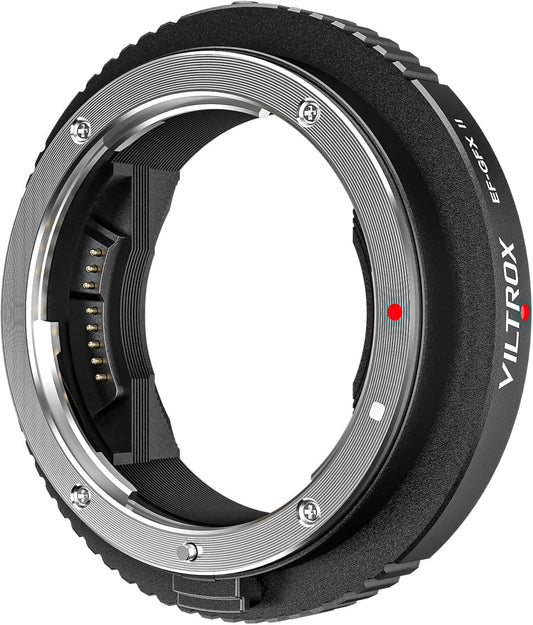 VILTROX EF-GFX II Auto Focus Lens Mount Adapter Converter with Aperture Control, EXIF Transmitting Compatible with Canon EOS EF/EF-S Lens to Fujifilm G-Mount GFX Cameras GFX 100S 50S 50R