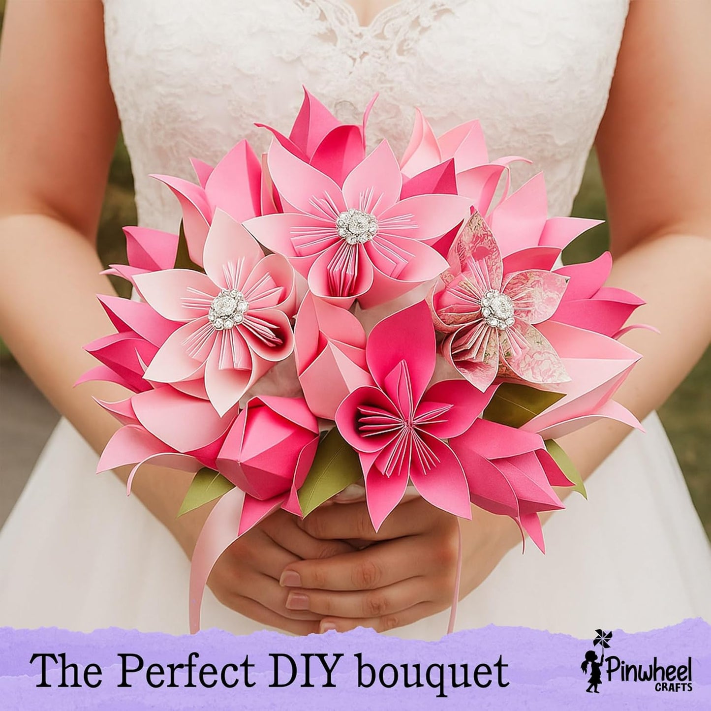 Pinwheel Crafts Origami Papers Kit - Multicolor Flower Origami Kit for Kids,Teens and Adults Ages 6 7 8 9 10 11 12+, Arts and Paper Crafts for Kids 550 Pcs - Fun Foldable Gift