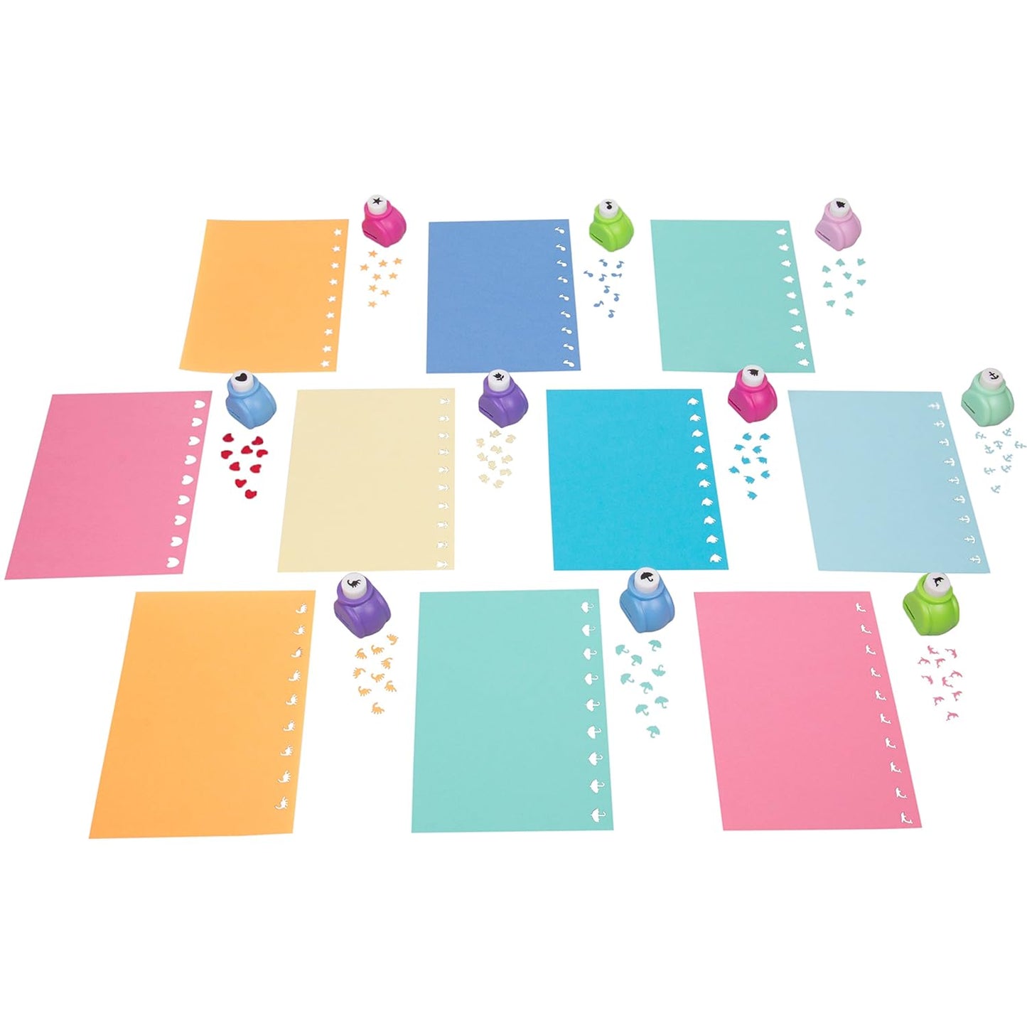 Scrapbook Paper Punch 26pc Mini Paper Hole Punchers w Case - All Different Crafting Designs Hole Punch for Greeting Cards, Scrapbooking, Arts & Crafts, Projects for Kid & Adults, Summer Camp, Gifts