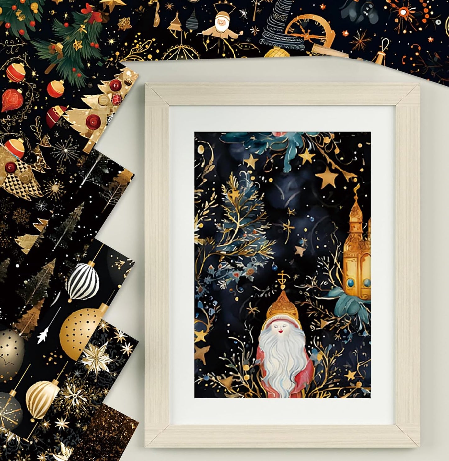 YASMEN 6"x6" Scrapbook Paper Pad - 24 Sheets of Patterned Cardstock for Card Making, Scrapbooking, Junk Journal, DIY Gift Cards - Single-Sided Decopodge Decorative Craft Paper