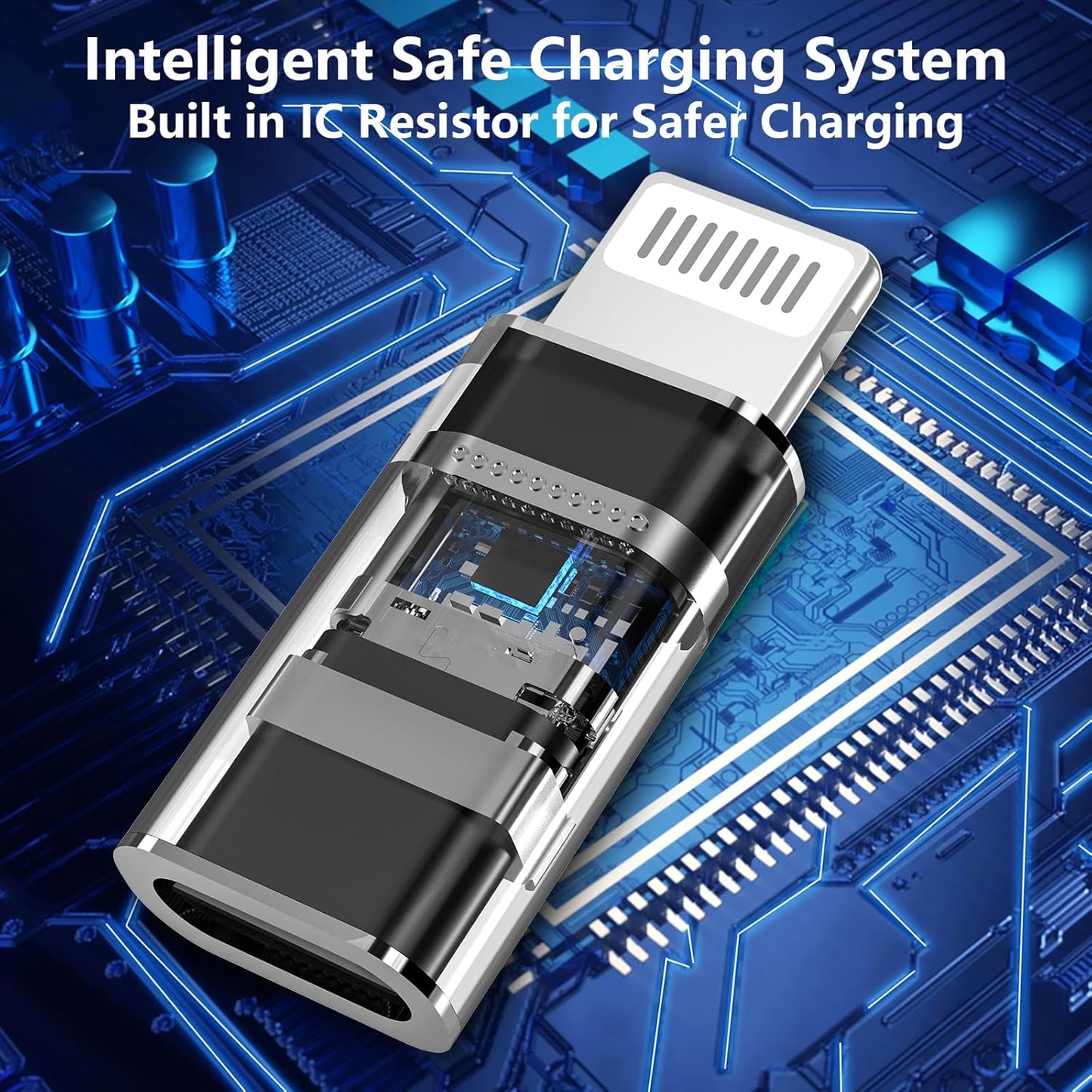 [Apple MFi Certified] USB C to Lightning Adapter, Stuffcool 4Pack Lightning Male to USB C Female Digital Converter PD 20W Type C Fast Charger Connector for iPhone 14 13 12 11 Pro XS XR X 8 SE iPad Pro