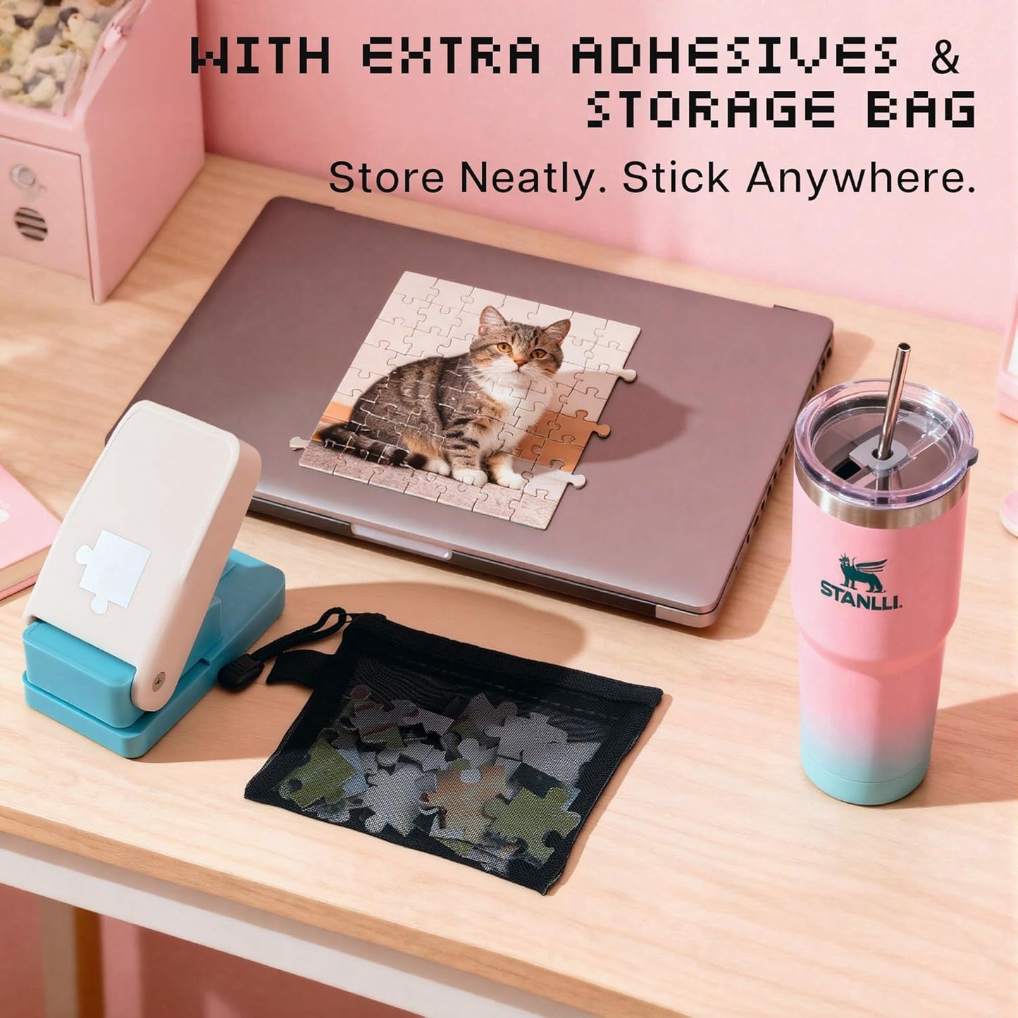 Puzzle Maker Machine Cutter, DIY Puzzle Cutting Machine for Custom Puzzles from Photos, Personalized Photo Puzzle Creator for Journals, Scrapbooking & Gifts, with Boards & Adhesives