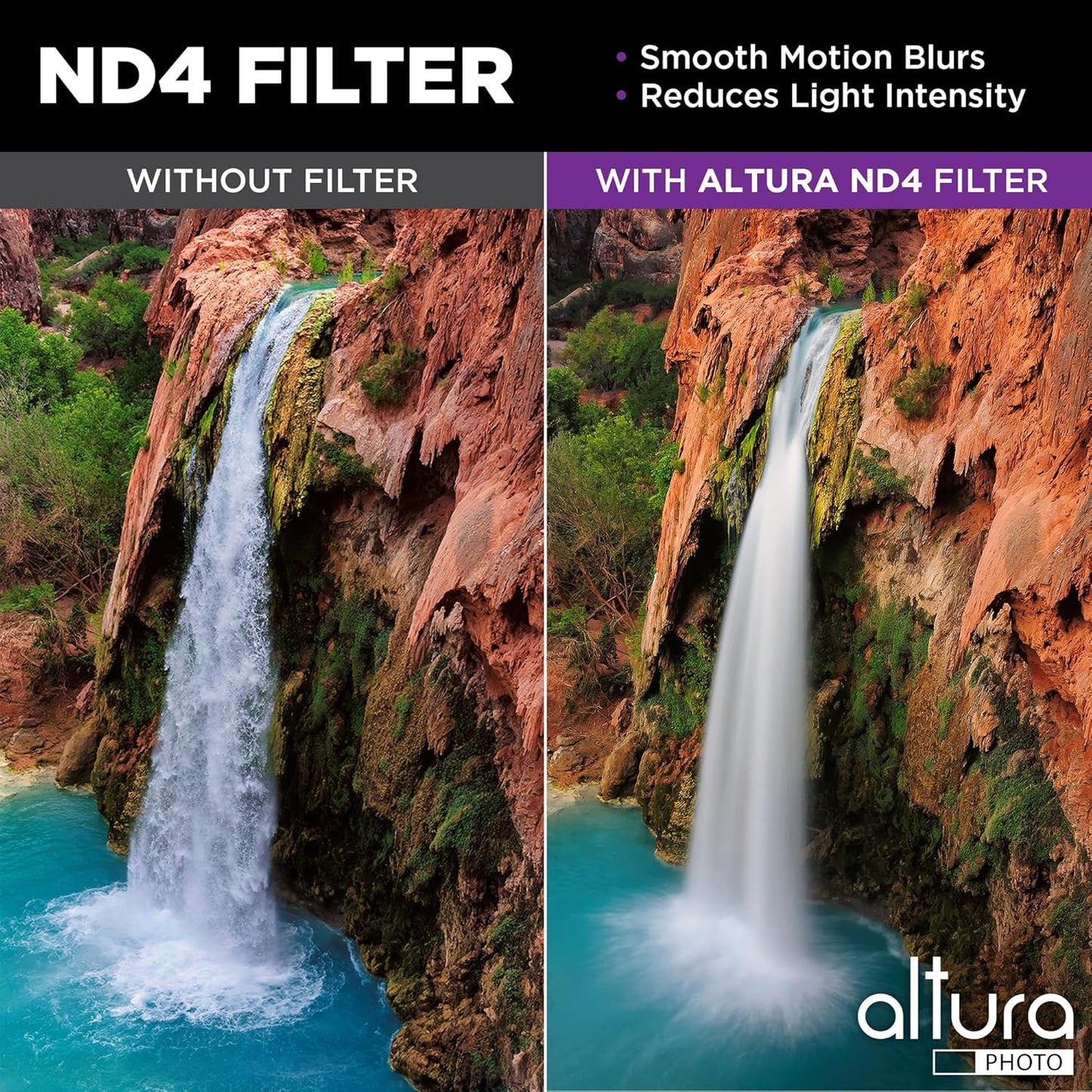 Altura Photo 52mm Lens Filter Kit - Multi-Coated UV Protector, CPL Polarizing and ND Neutral Density Filters + Case for Camera Accessories & Lenses