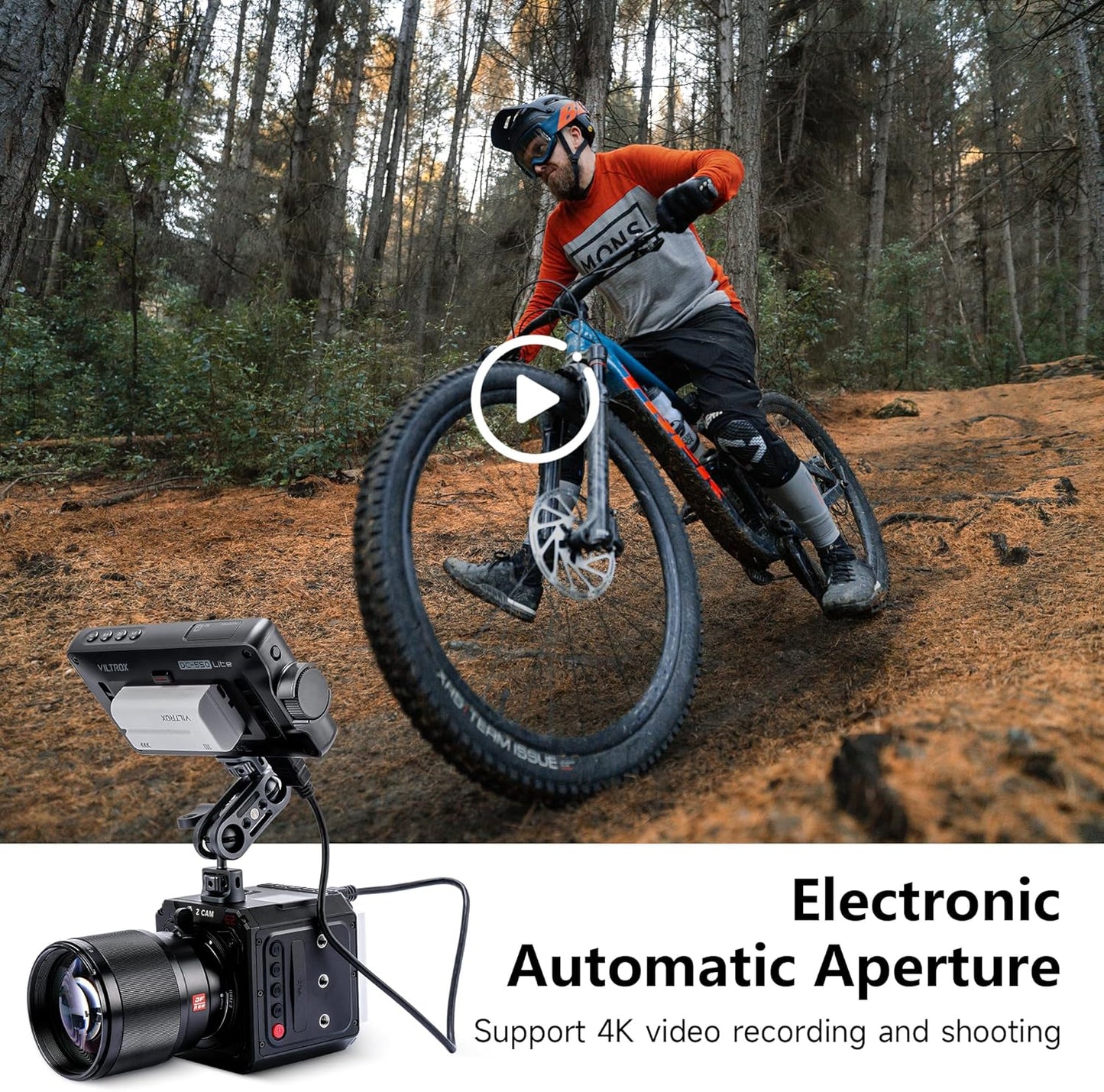 VILTROX E-T10 II Lens Mount Adapter, E Mount Lens to Z-CAM Cinema Cameras Autofocus Adapter Converter Compatible with Sony E Mount Lens to Z-CAM E2-M4 E2-S6 E2-F6 E2-F8 Cinema Cameras