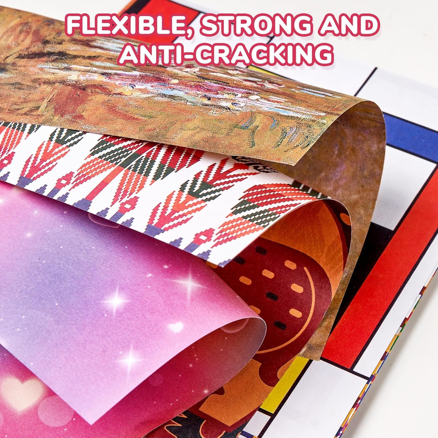 Dreamy Fantasy Origami Paper - 50 Sheets 6x6 Inches - Double-Sided Ethereal Patterns for Magic, Mythical & Celestial Crafts - for Adults, Kids & Artists, Ideal for Scrapbooking.