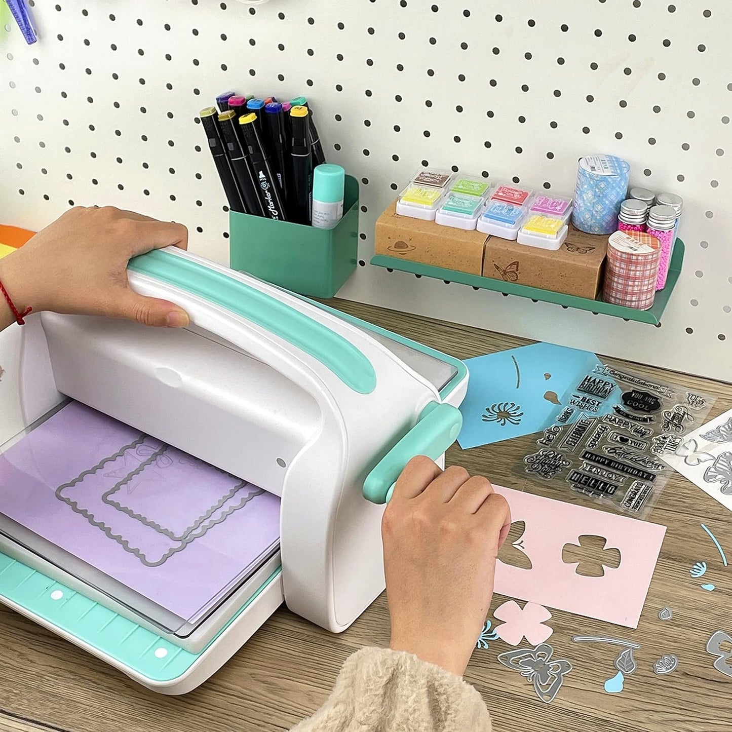 Manual Die Cutting Machine,9" Openning, Scrapbooking Machine Starter kit