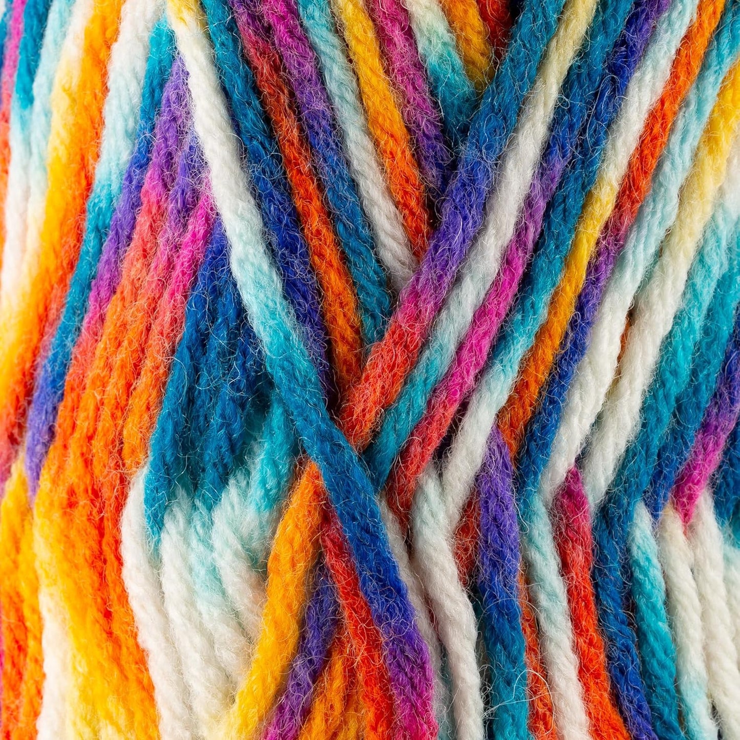 Sensy Roving Multi Color Yarn, 3.5 oz, 132 Yards, Gauge 5 Bulky (Carnaval)