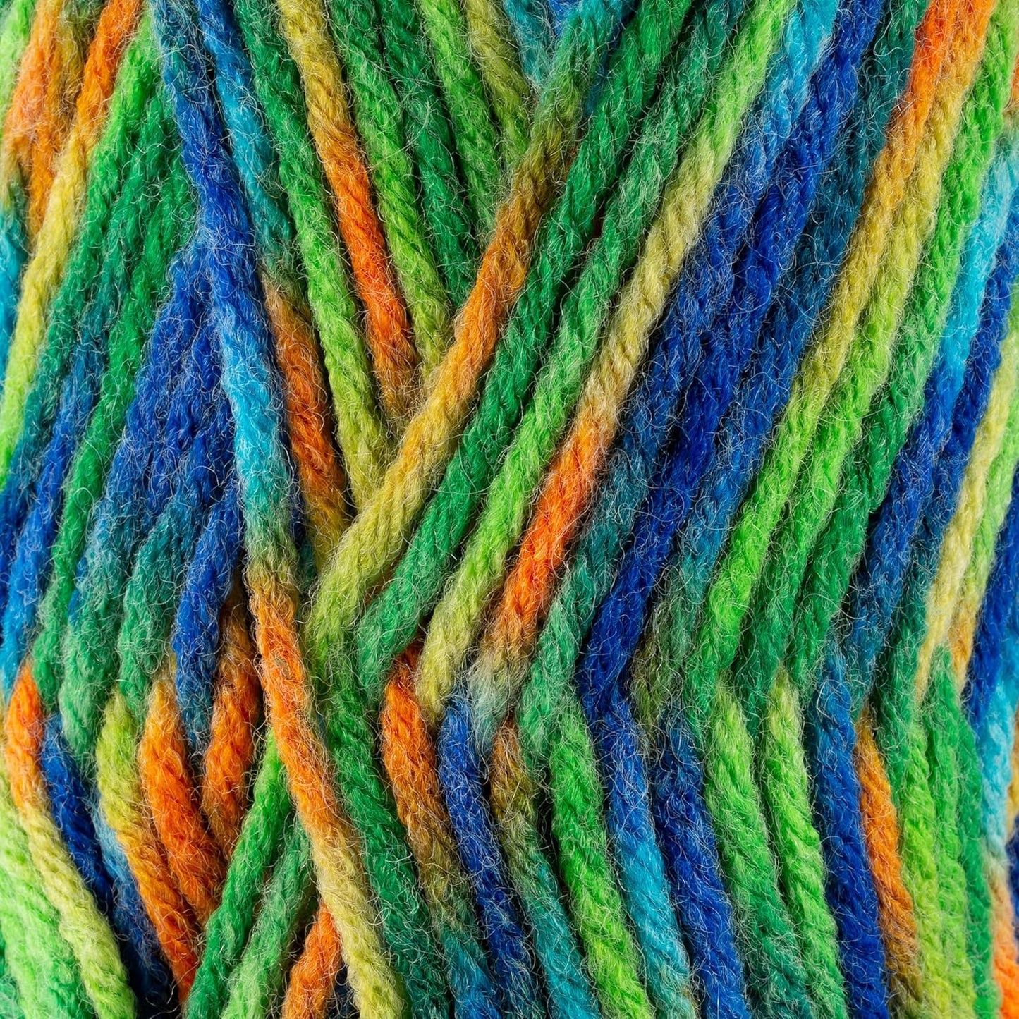 Sensy Roving Multi Color Yarn, 3.5 oz, 132 Yards, Gauge 5 Bulky (Rainforests)